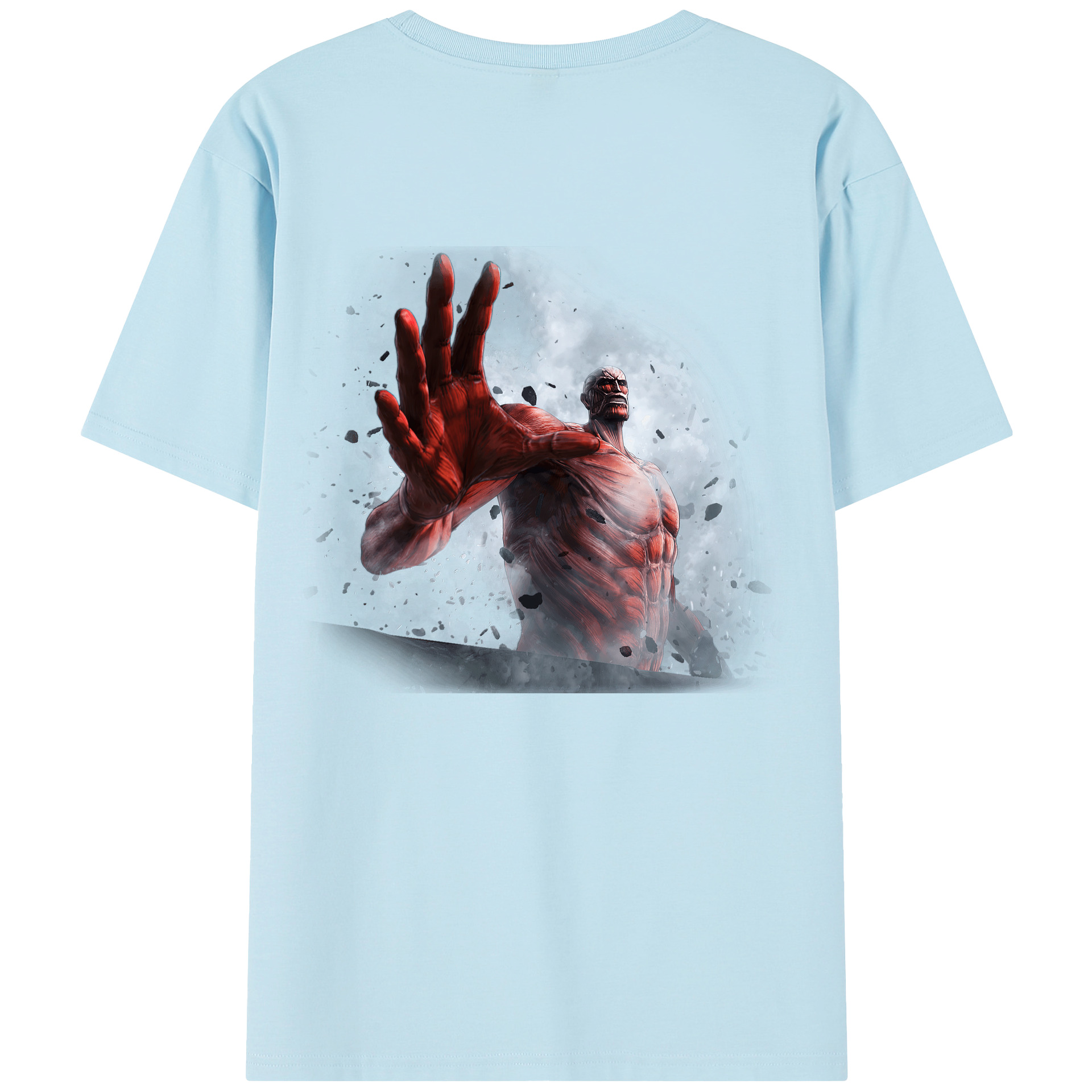 （画像用） 進撃の巨人 Attack on Titan 綿100％半袖Tシャツ（背面プリント）